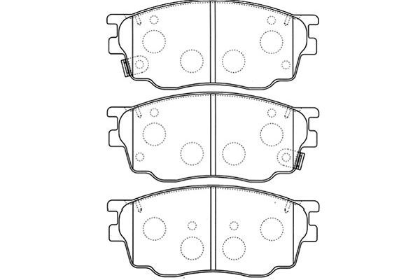 KAVO PARTS Комплект тормозных колодок, дисковый тормоз BP-4550